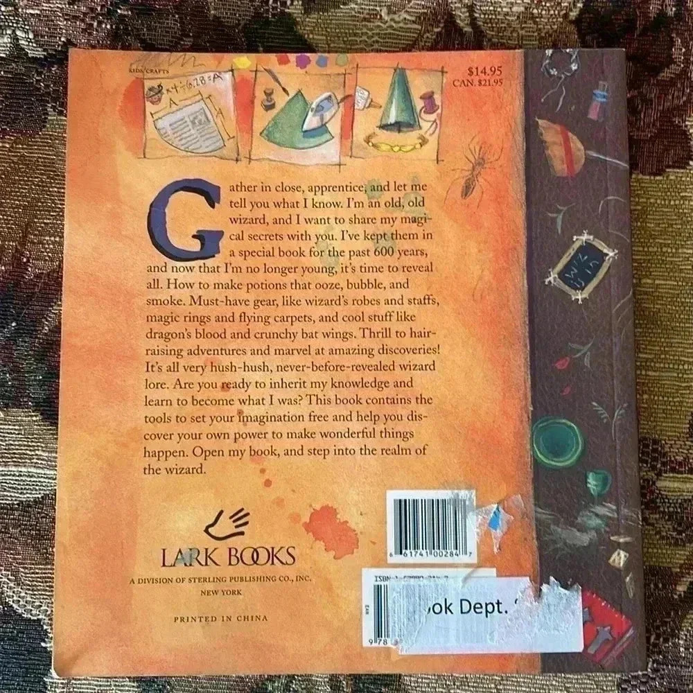 Vintage The Book of Wizard Craft Spells, Potions, Tales & 50 Things to Make Y2K - Picture 2 of 13